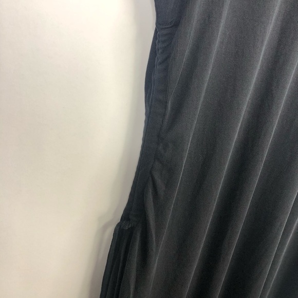 Vero Moda Curve long black dress tencel modal long sleeved crew neck 2X - Picture 4 of 14